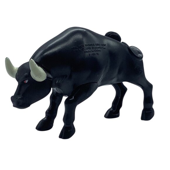 Vtg Burger King Toy 2000 DreamWorks Black Headbutt Bull Figure Road to El Dorado - Picture 1 of 10